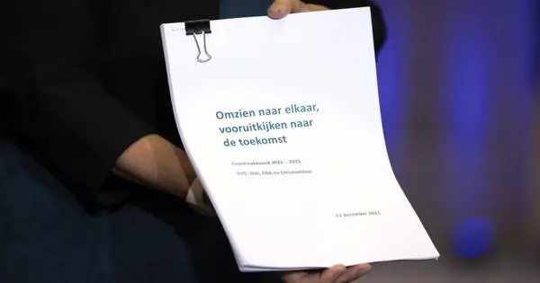 وثيقة الإئتلاف الحكومي في هولندا 2021