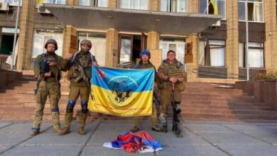 صورة للقوات الأوكرانية في كوبيانسك - 10 سبتمبر/أيلول 2022