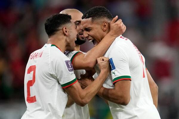 المغرب تفوز على بلجيكا في كأس العالم 2022