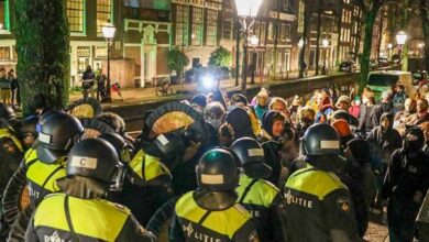 الهولندية الوقود الأحفوري أمستردام طلاب احتجاجات