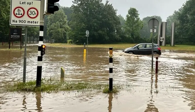 أمطار غزيرة وفيضانات تغمر أجزاء من ليمبورخ الهولندية / 22 - 06 - 2023