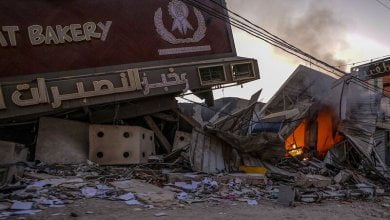أثار القصف الإسرائيلي مخيم النصيرات غزة
