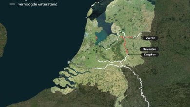 ارتفاع منسوب مياه الأنهار هولندا نهر إيسل