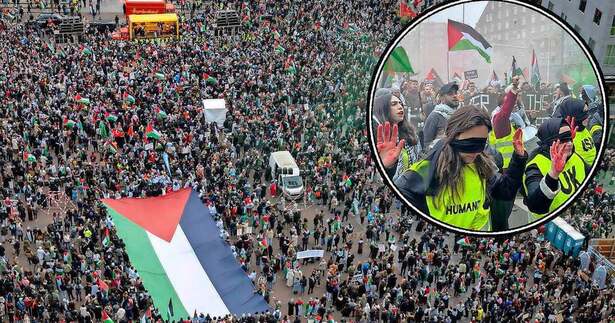 مظاهرة ضخمة مؤيدة لحقوق الفلسطينيين في روتردام ومنددة بالعدوان الإسرائيلي