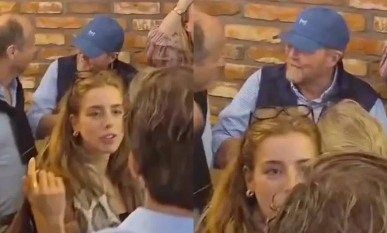 الملك فيليم ألكسندر في مطعم يافا للشاورما في روتردام